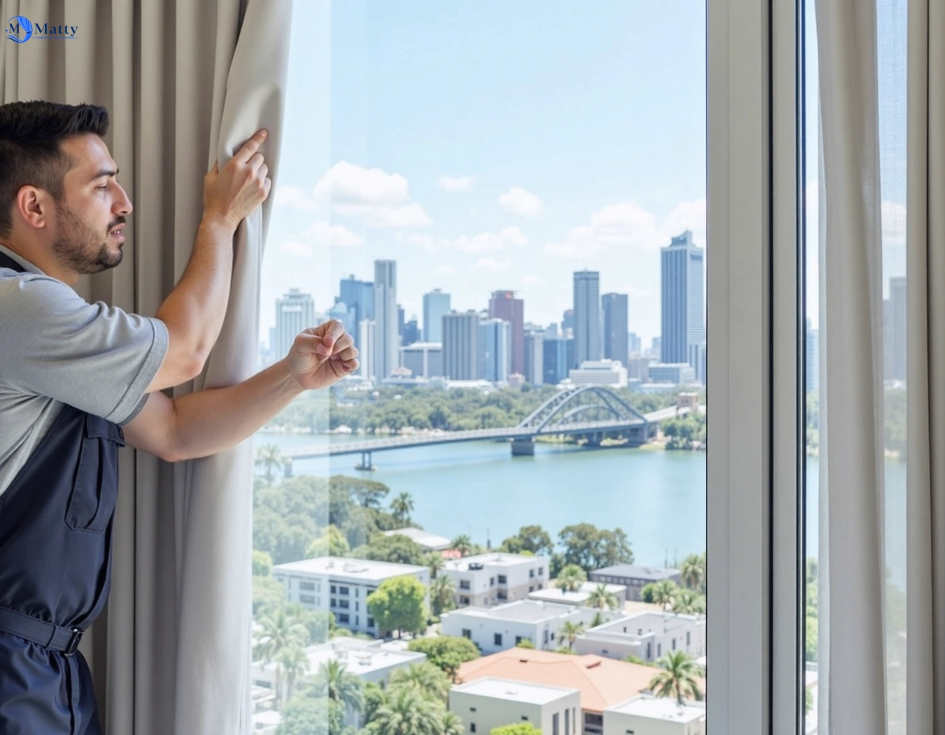 Professional curtain steam cleaning service willoughby-nsw QLD by Matty Curtain Cleaning